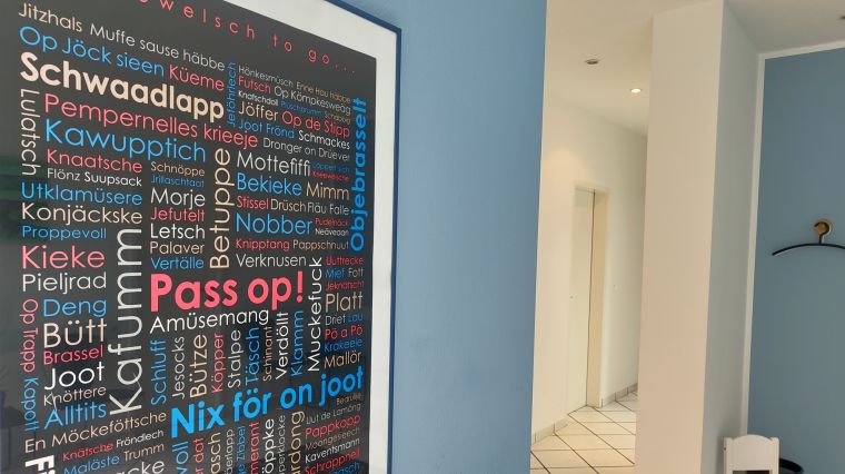 Bild mit Redenarten auf krefelder Platt - Mundart